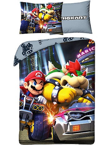 Completo Letto Bambino Stampato Reversibile Mario KART