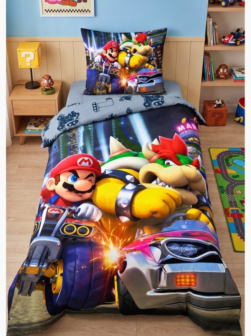 Completo Letto Bambino Stampato Reversibile Mario KART - Kiabi Completo Letto Bambino Stampato Reversibile Mario KART - Kiabi