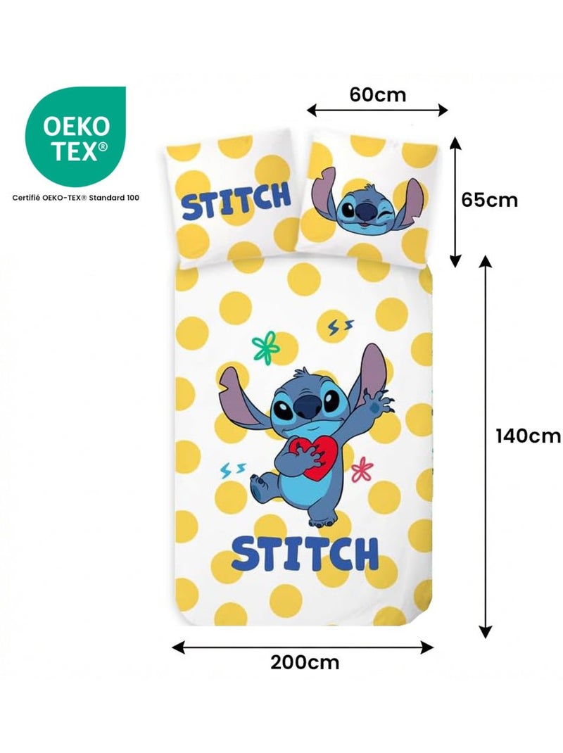 Completo letto bambino Stitch reversibile – 100% cotone Bianco - Kiabi