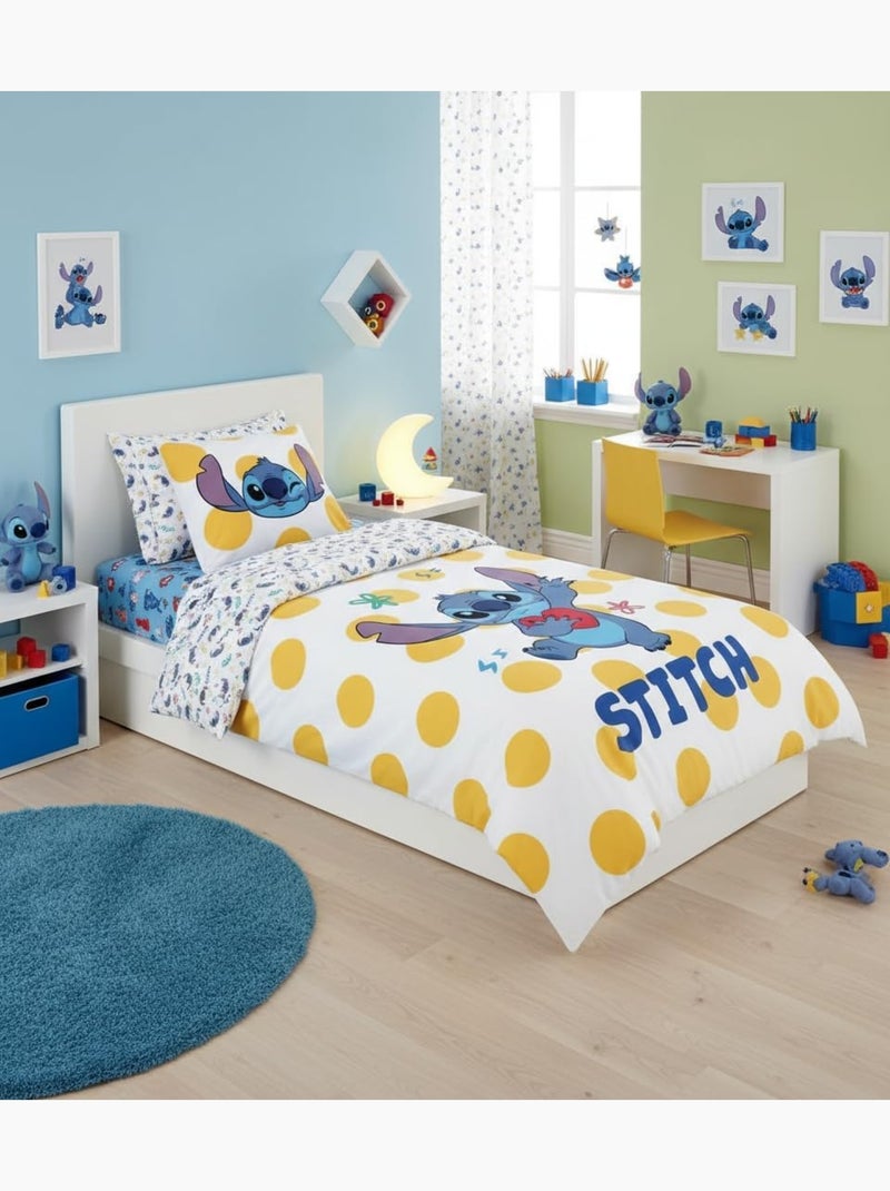 Completo letto bambino Stitch reversibile – 100% cotone Bianco - Kiabi