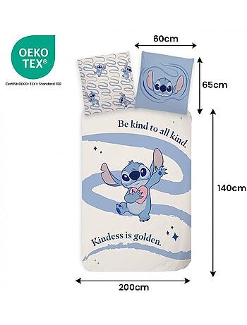 Completo letto bambino Stitch reversibile – 100% cotone