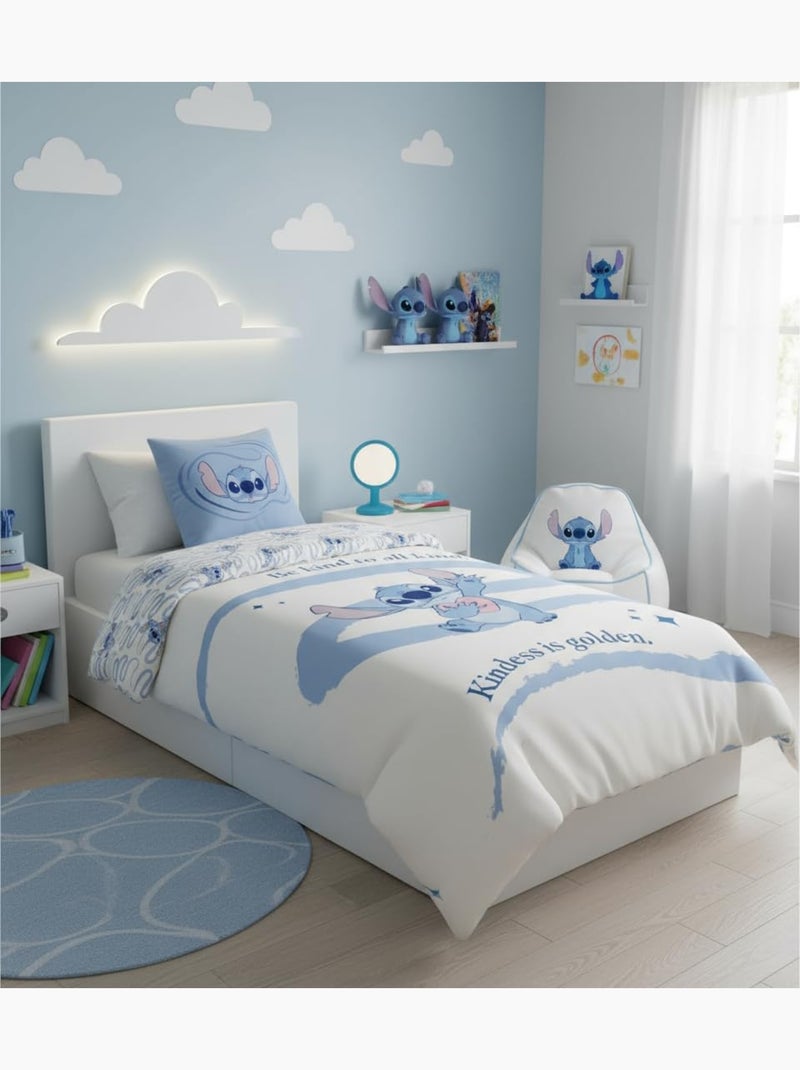 Completo letto bambino Stitch reversibile – 100% cotone Blu - Kiabi