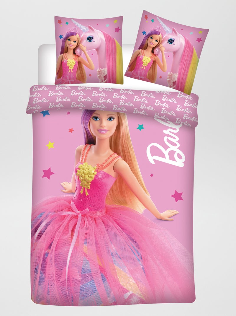 Completo letto 'Barbie' - 1 piazza ROSA - Kiabi