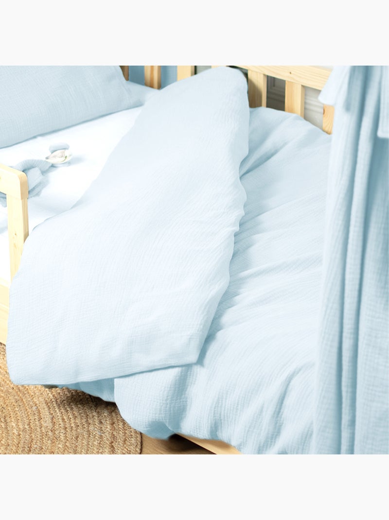 Completo letto bebè garza cotone | sevira kids | sevira kids Blu - Kiabi