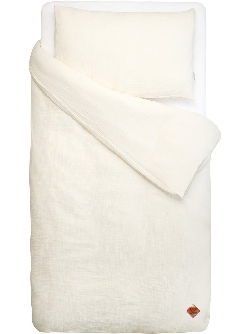 Completo letto bebè garza cotone | sevira kids | sevira kids Ecru - Kiabi