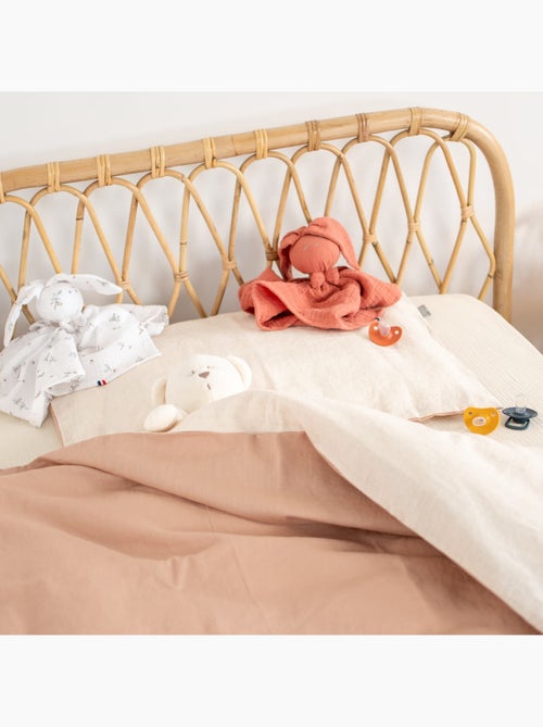 Completo letto bebè reversibile lino | SEVIRA KIDS - Kiabi