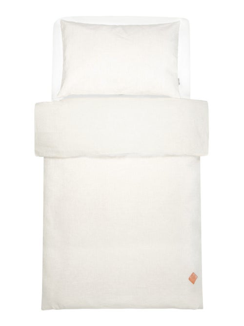 Completo letto bebè reversibile lino | SEVIRA KIDS - Kiabi