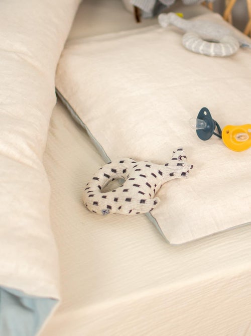 Completo letto bebè reversibile lino | SEVIRA KIDS - Kiabi