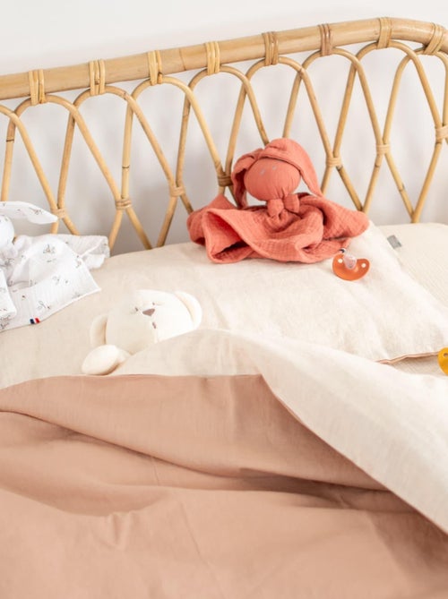 Completo letto bebè reversibile lino | SEVIRA KIDS - Kiabi