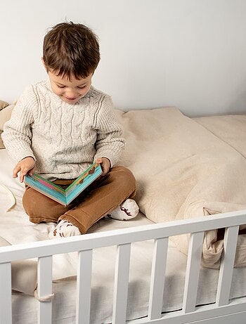 Completo letto bebè reversibile lino | sevira kids | sevira kids