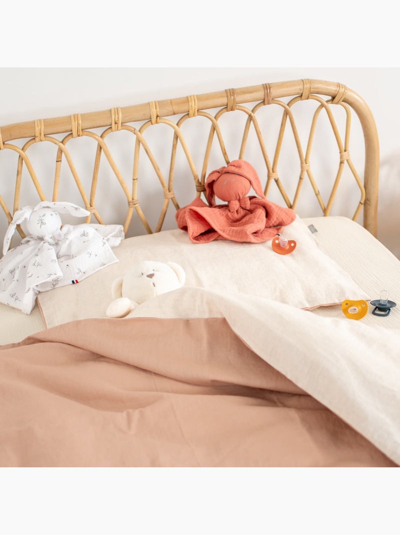Completo letto bebè reversibile lino | sevira kids | sevira kids Beige - Kiabi