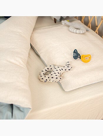 Completo letto bebè reversibile lino | sevira kids | sevira kids