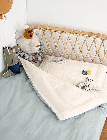 Completo letto bebè reversibile lino | SEVIRA KIDS