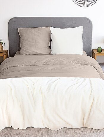 Completo letto bicolore - 2 piazze