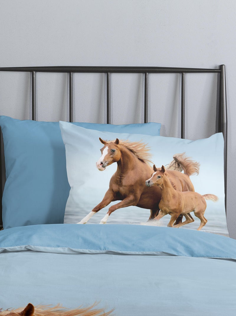 Completo letto 'cavalli' - 1 piazza BLU - Kiabi