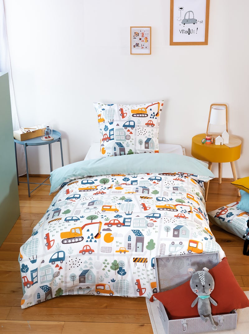 Completo letto 'città' - 1 piazza BLU - Kiabi