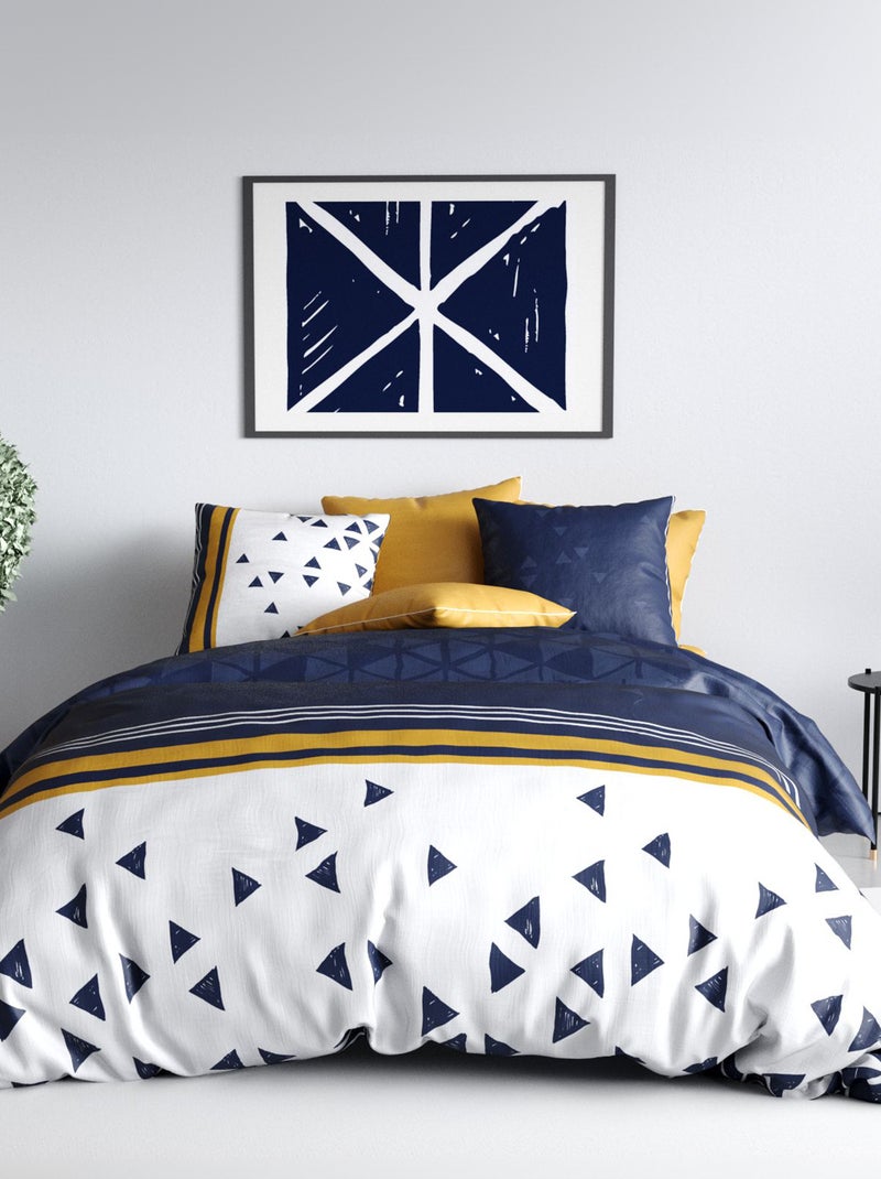 Completo letto con stampa - 2 piazze BIANCO - Kiabi