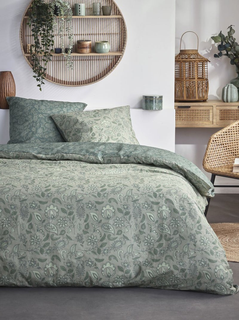 Completo letto con stampa - 2 piazze GRIGIO - Kiabi