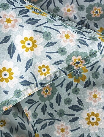 Completo letto con stampa a fiori - 2 piazze