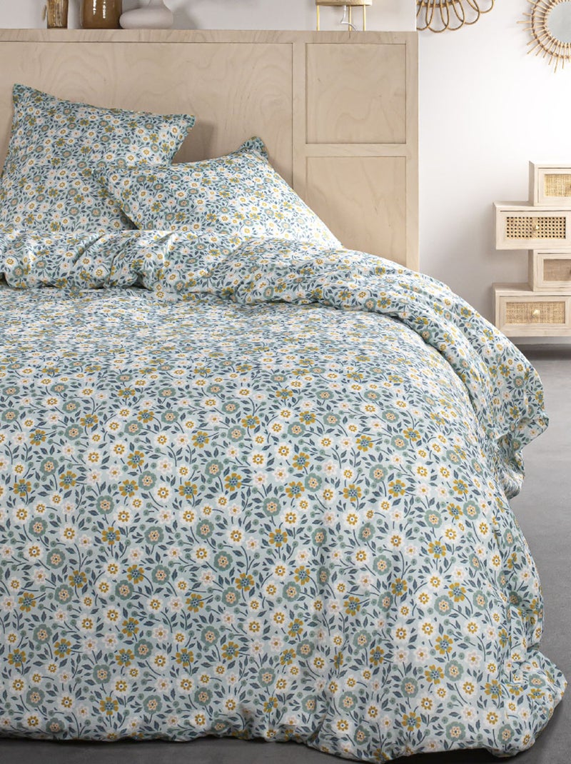 Completo letto con stampa a fiori - 2 piazze BIANCO - Kiabi