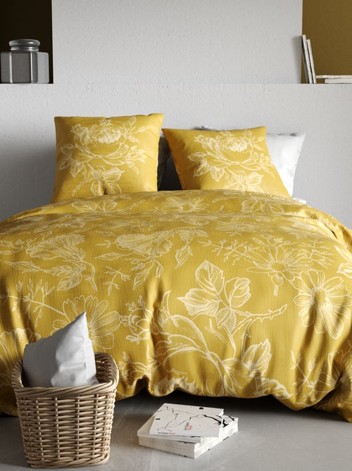 Completo letto con stampa a fiori - 2 piazze - Kiabi