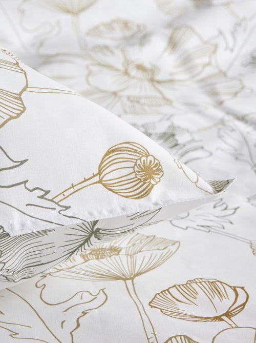 Completo letto con stampa a fiori - 2 piazze - Kiabi