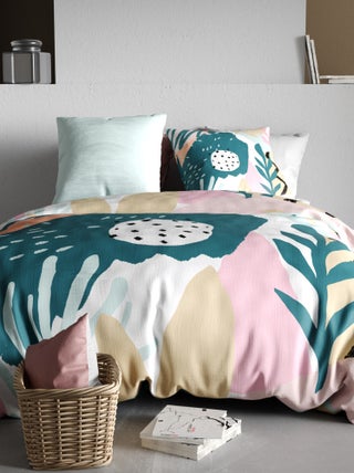 Completo letto con stampa a fiori - 2 piazze