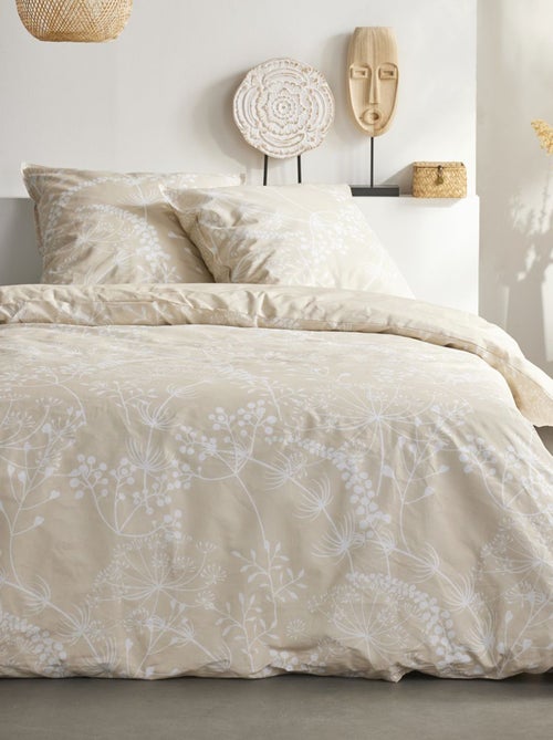 Completo letto con stampa a fiori - 2 piazze - Kiabi