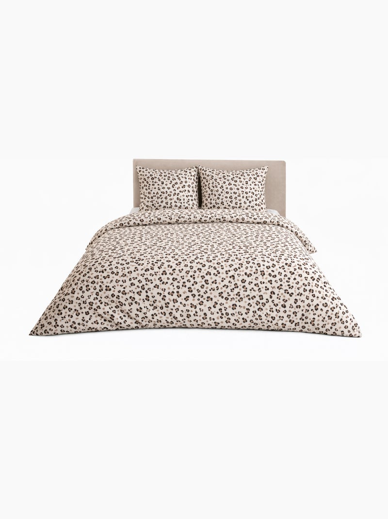 Completo letto con stampa animalier Beige - Kiabi