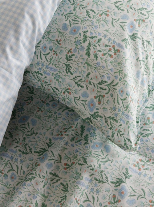 Completo letto con stampa double face vichy - 2 piazze - Kiabi