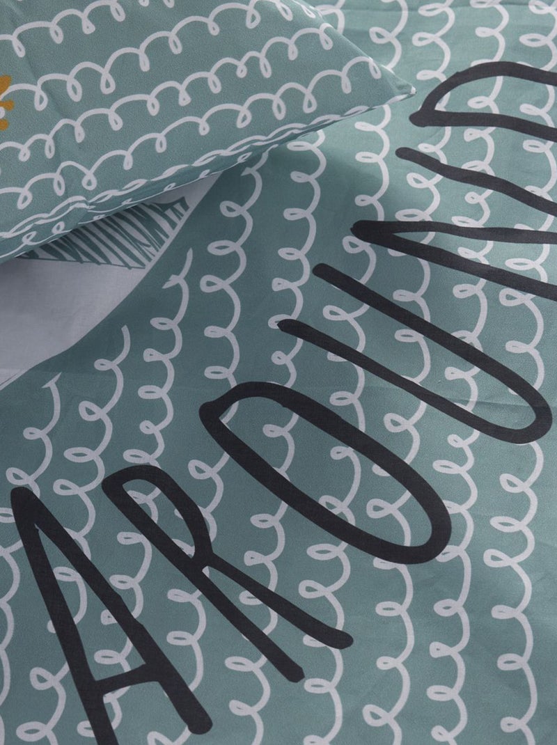 Completo letto con stampa fantasia - 1 piazza Blu - Kiabi