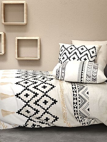 Completo letto con stampa fantasia - 2 piazze