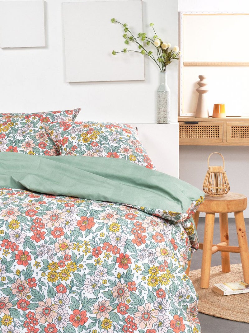 Completo letto con stampa floreale - 2 piazze Bianco - Kiabi