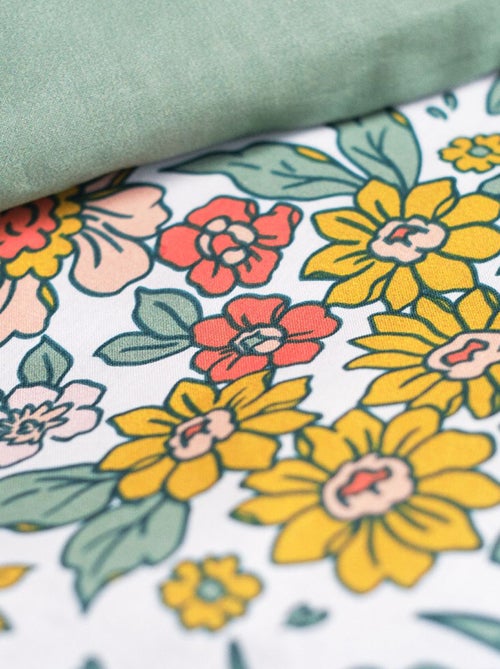 Completo letto con stampa floreale - 2 piazze - Kiabi