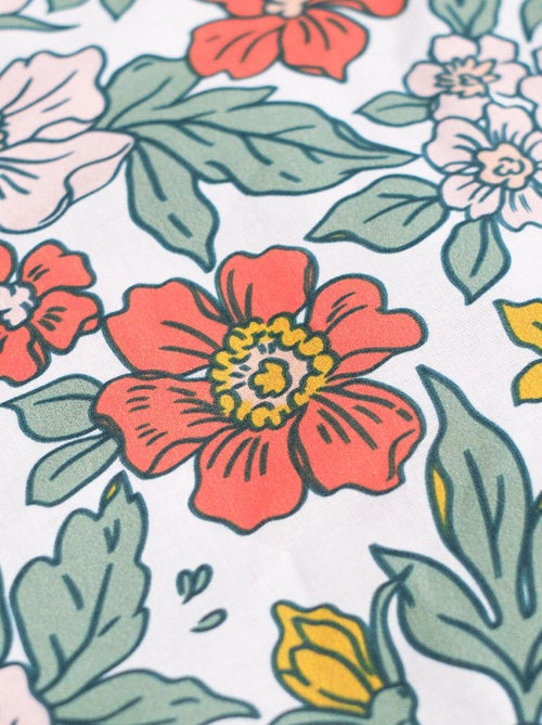 Completo letto con stampa floreale - 2 piazze - Kiabi