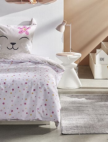 Completo letto con stampa gatto - 1 piazza