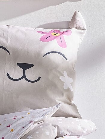 Completo letto con stampa gatto - 1 piazza