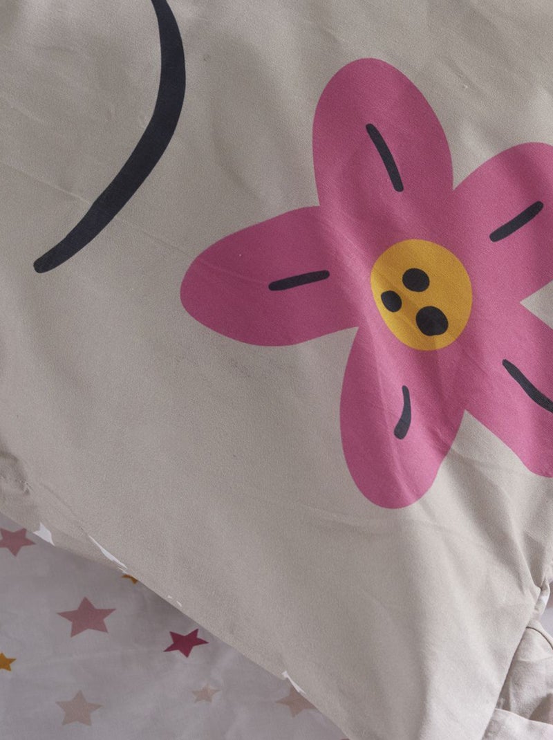 Completo letto con stampa gatto - 1 piazza Beige - Kiabi