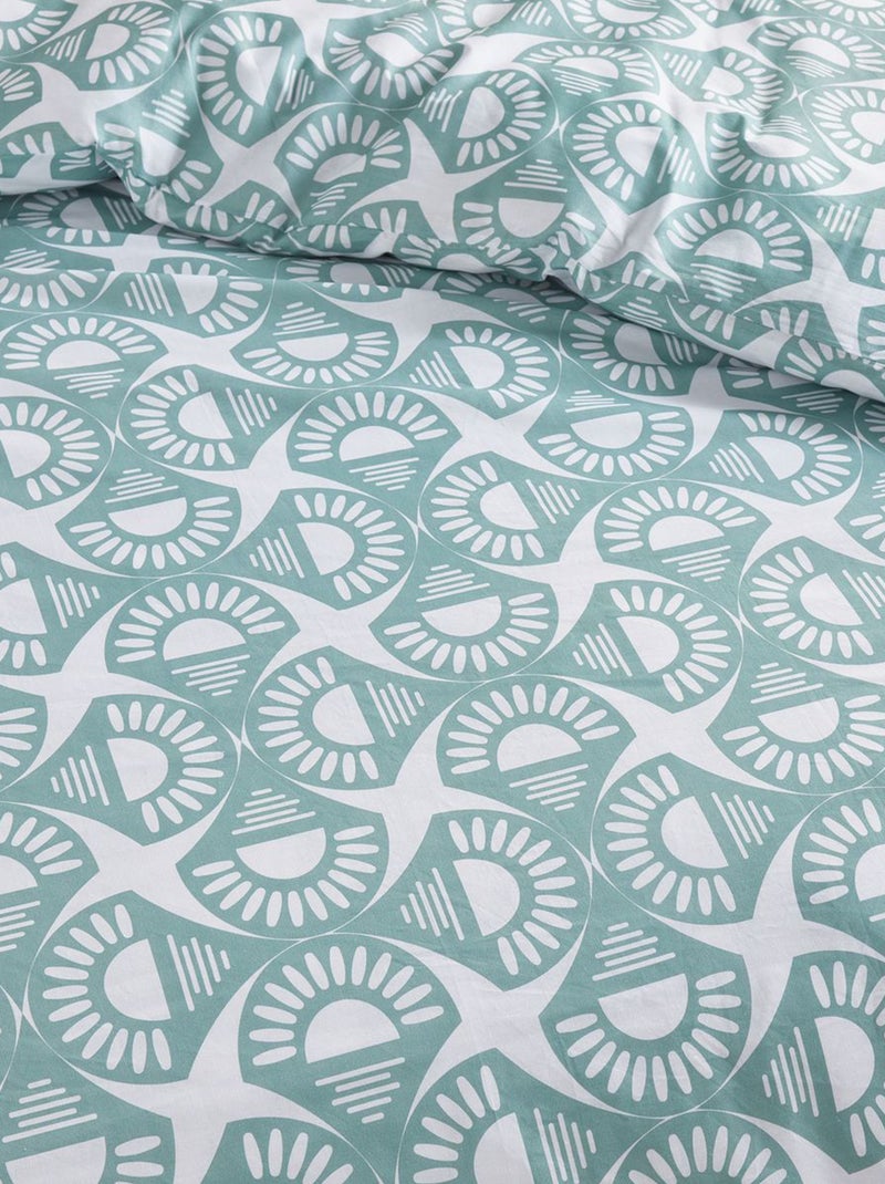 Completo letto con stampa grafica - 2 persone Verde - Kiabi