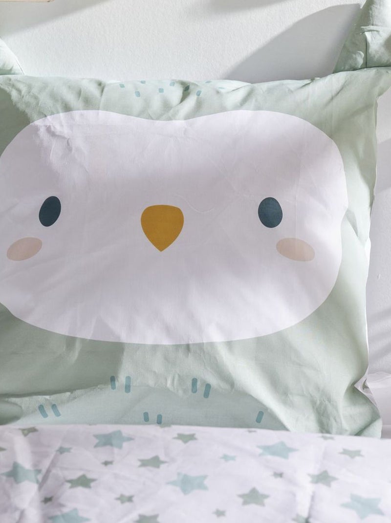 Completo letto con stampa gufo - 1 piazza Verde - Kiabi