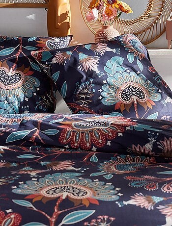 Completo letto con stampa indiana - 2 piazze