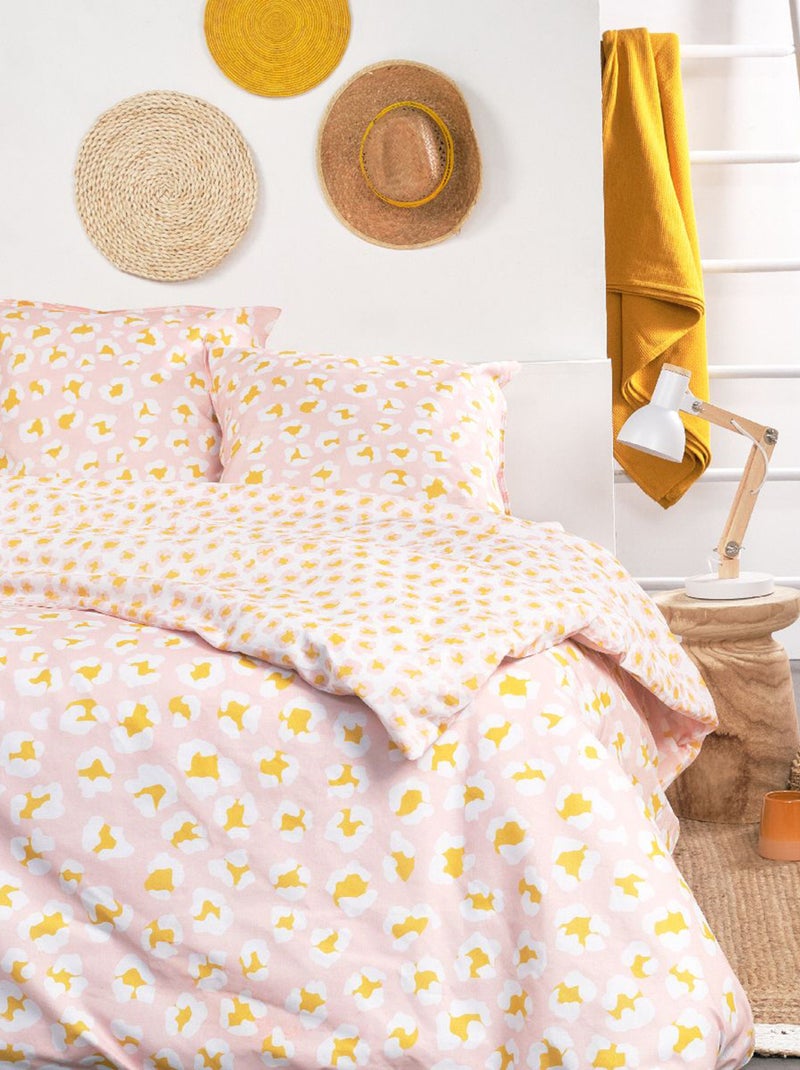 Completo letto con stampa leopardata - 2 piazze Rosa - Kiabi