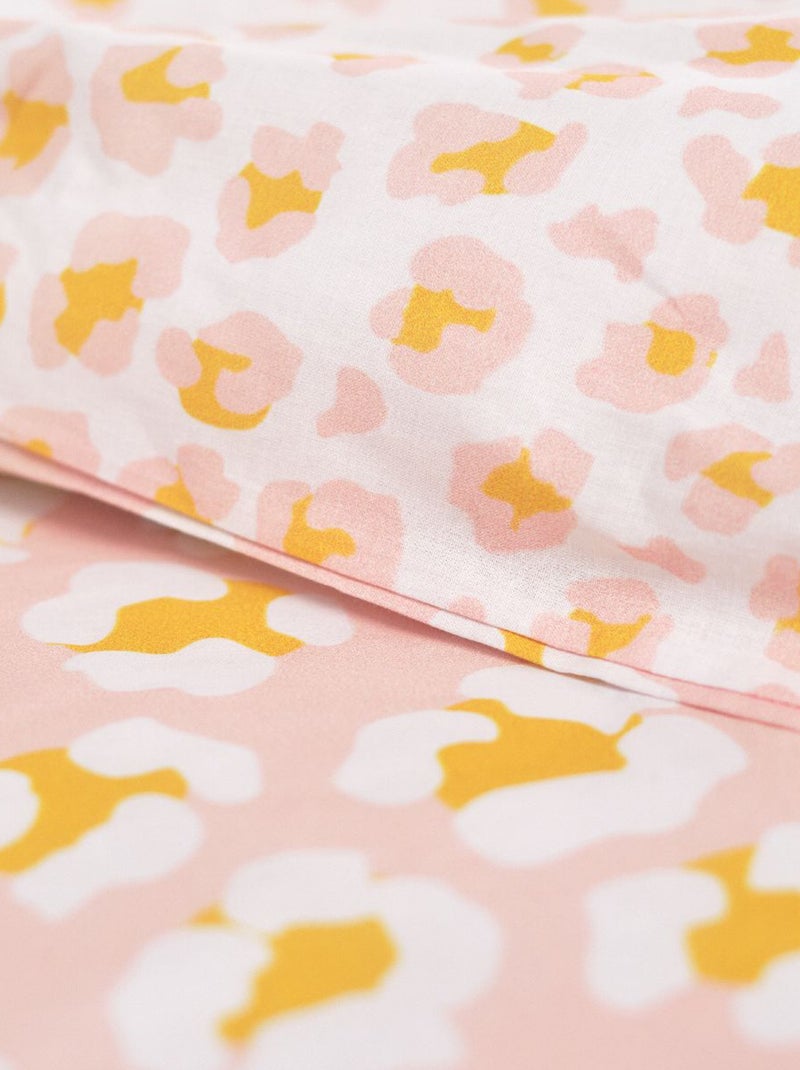 Completo letto con stampa leopardata - 2 piazze Rosa - Kiabi