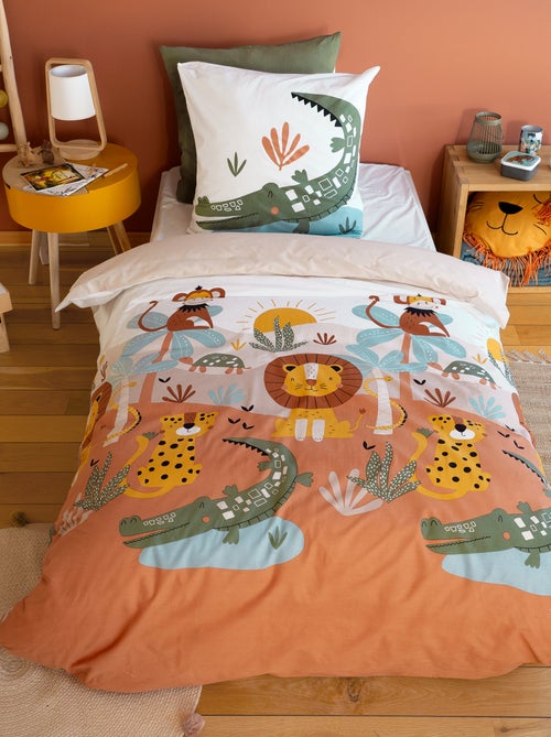 Completo letto con stampa savana - 1 piazza - Kiabi
