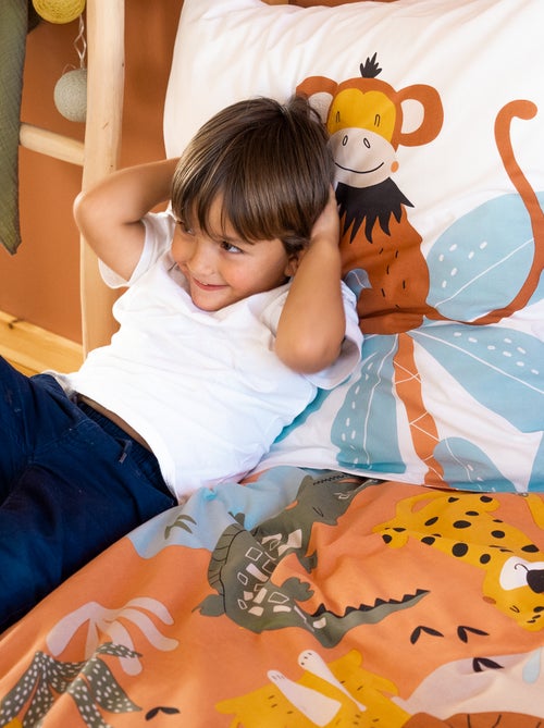 Completo letto con stampa savana - 1 piazza - Kiabi