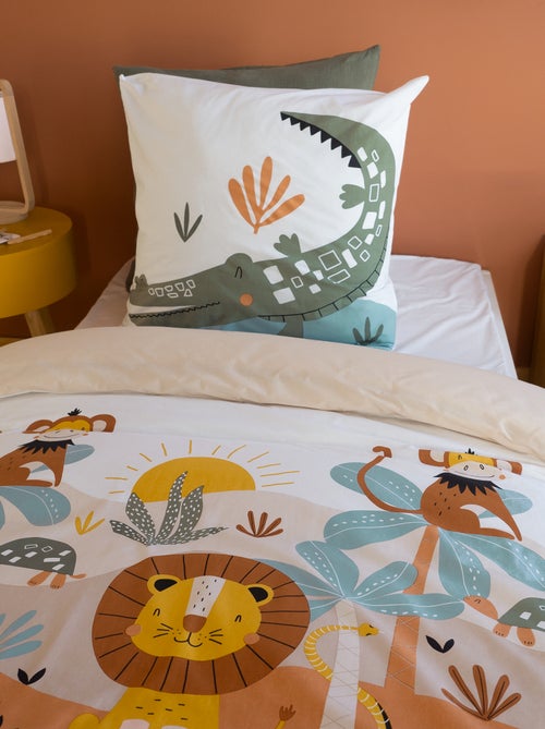 Completo letto con stampa savana - 1 piazza - Kiabi