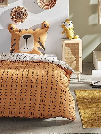 Completo letto con stampa tigre - 1 piazza