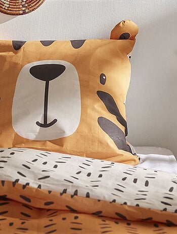 Completo letto con stampa tigre - 1 piazza