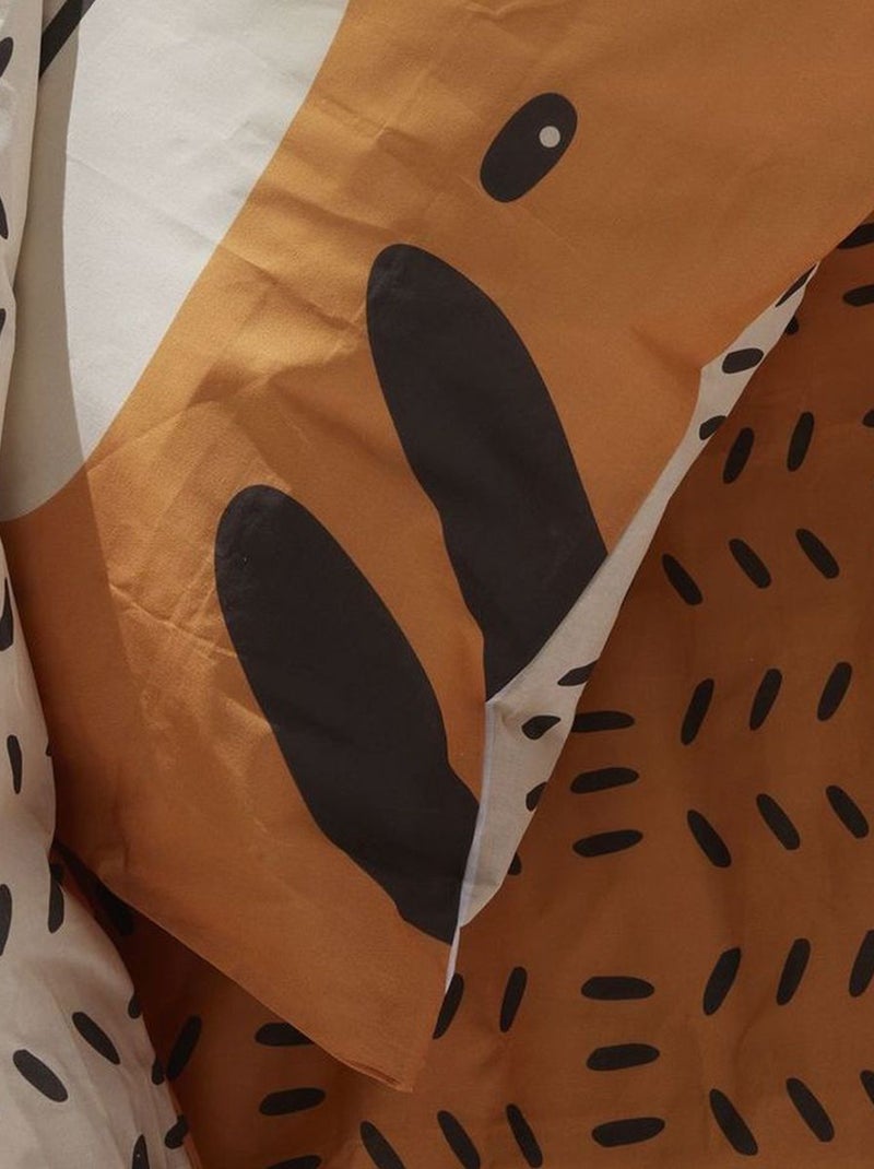 Completo letto con stampa tigre - 1 piazza Giallo - Kiabi