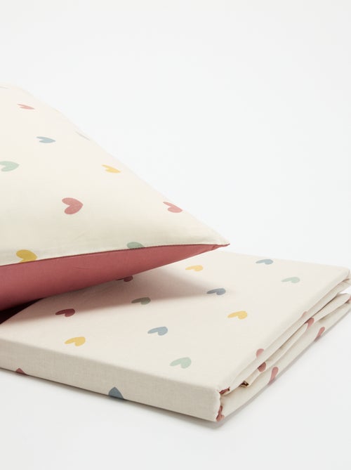 Completo letto copripiumino (140 x 200cm) + federa - 2 pezzi - Kiabi